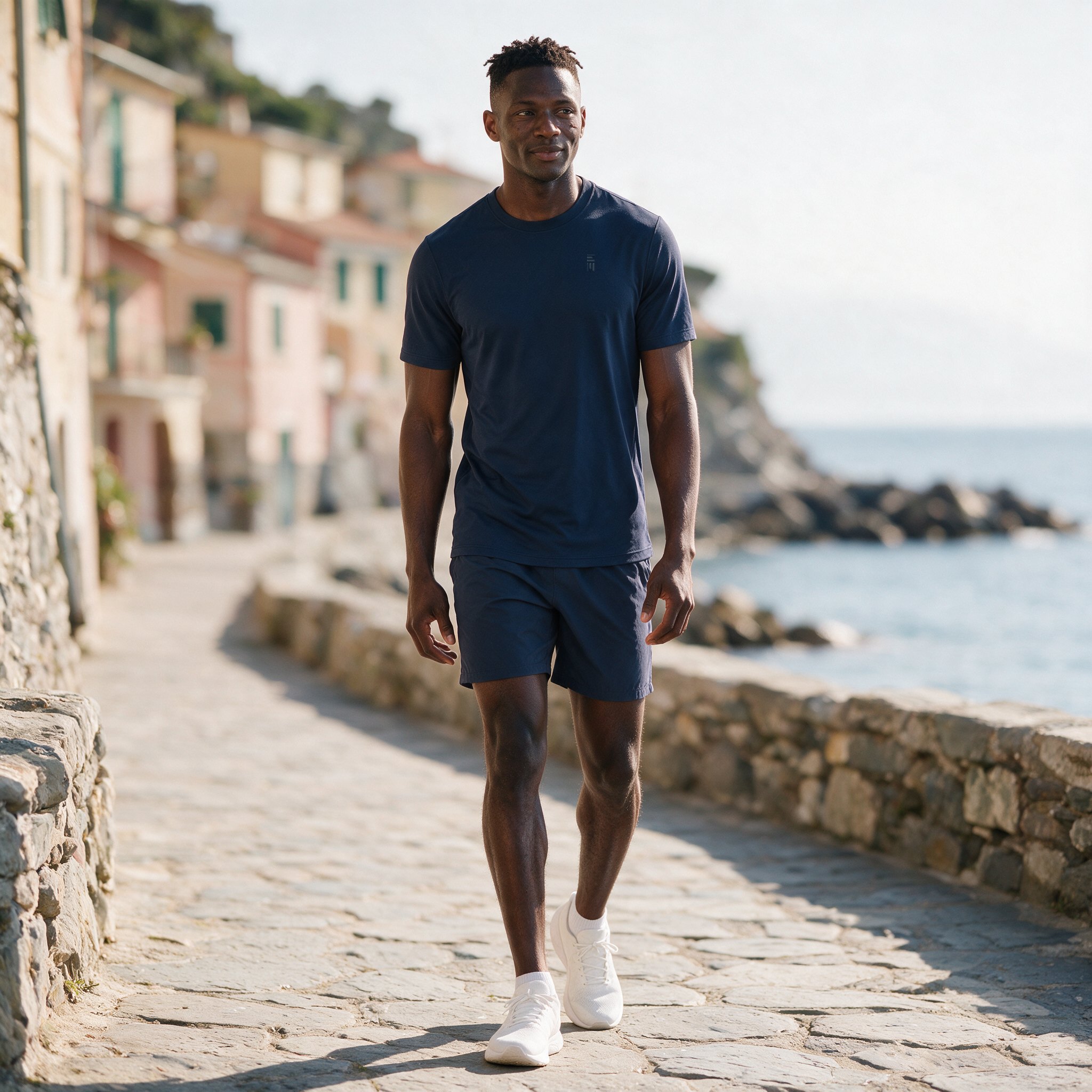 Milo Mesh T-Shirt in Ocean Blue